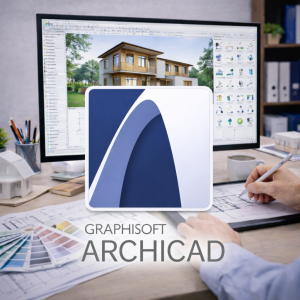 USO DE BIBLIOTECA Y MODELADO DE UN PROYECTO ARQUITECTÓNICO EN ARCHICAD