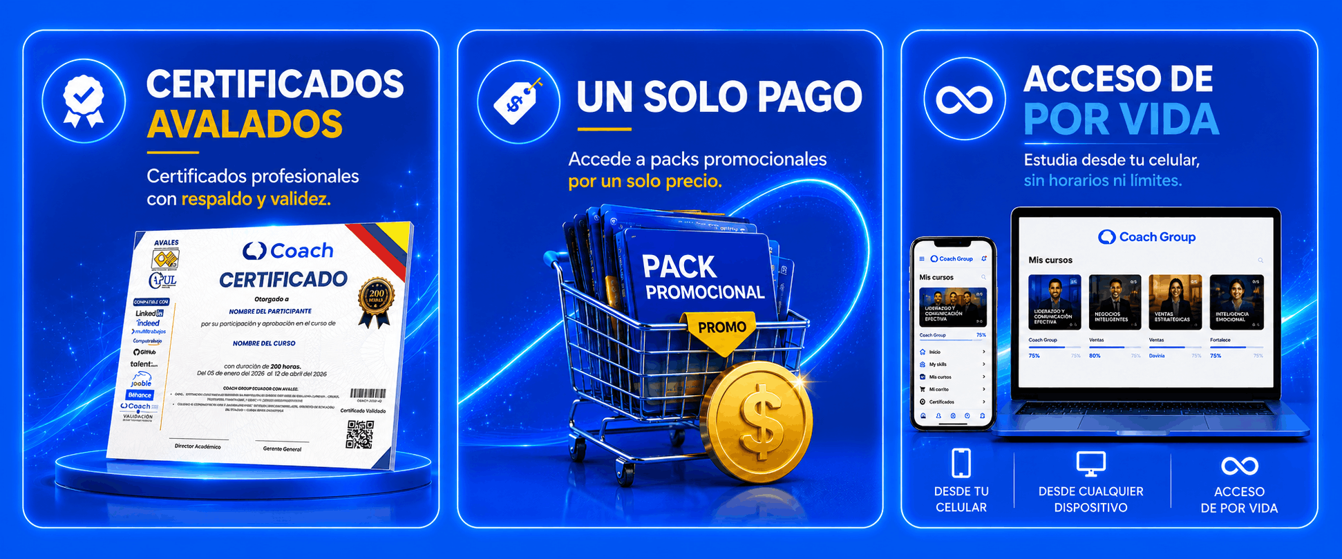 100% ONLINE - Estudia desde cualquier lugar y a tu propio ritmo. UN SOLO PAGO