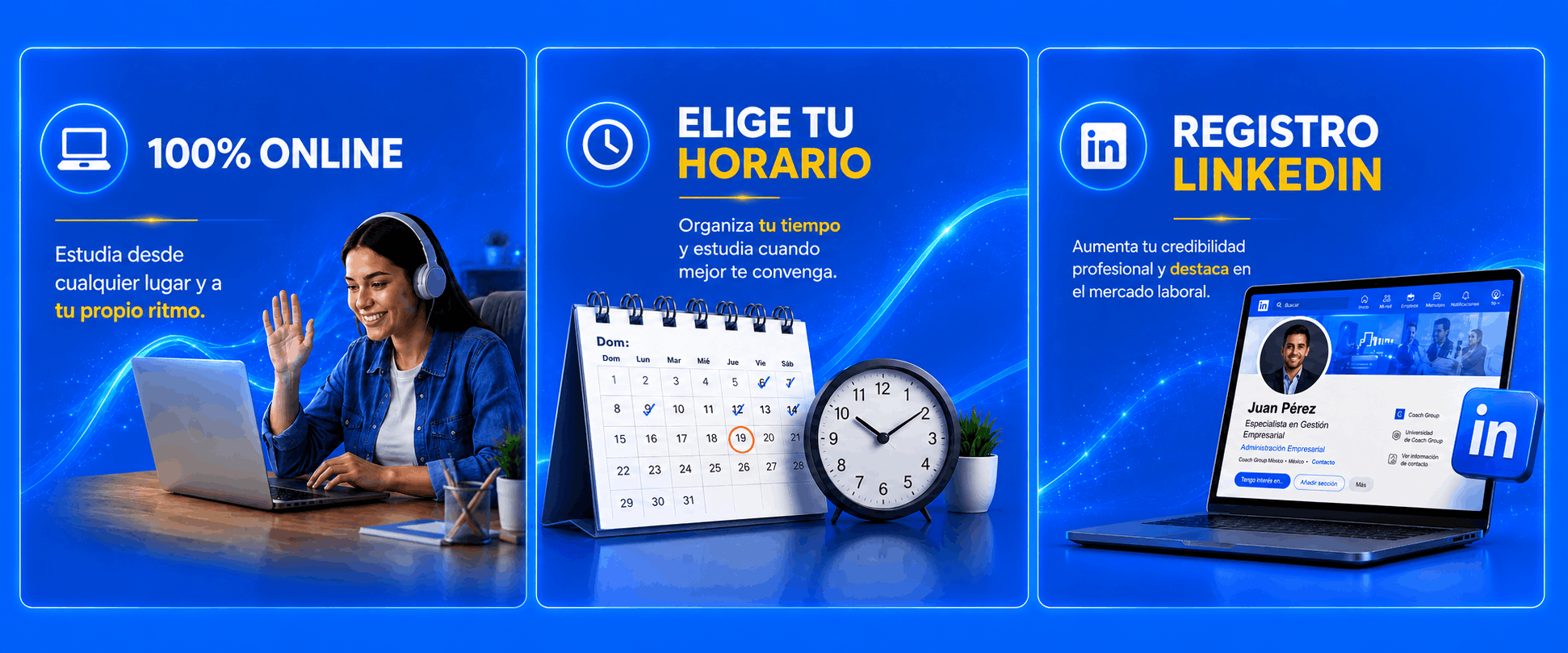 100% ONLINE - Estudia desde cualquier lugar y a tu propio ritmo. UN SOLO PAGO